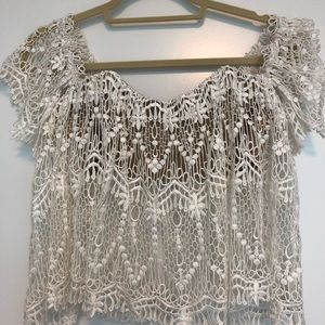 Stone Cold Fox Lace Crop Top
